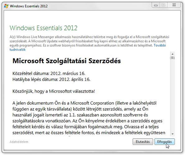 Microsoft Essentials szerződés
