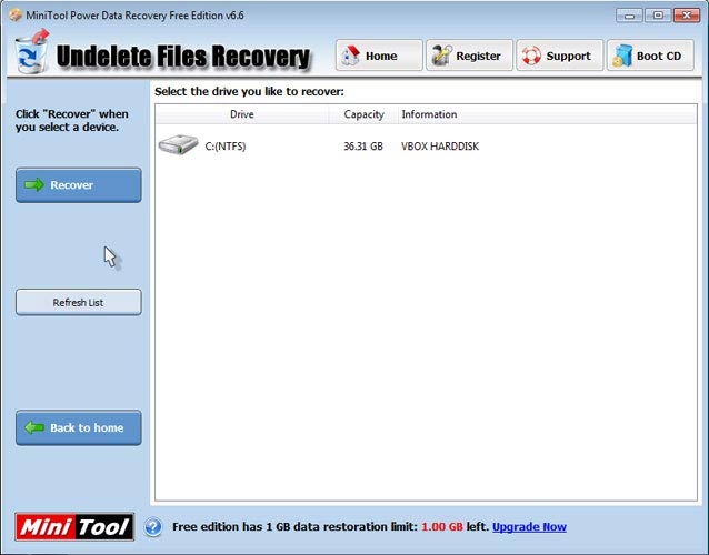 Power Data Recovery törölt fájlok
