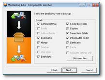 MozBackup a Mozilla kedvelők megmentője