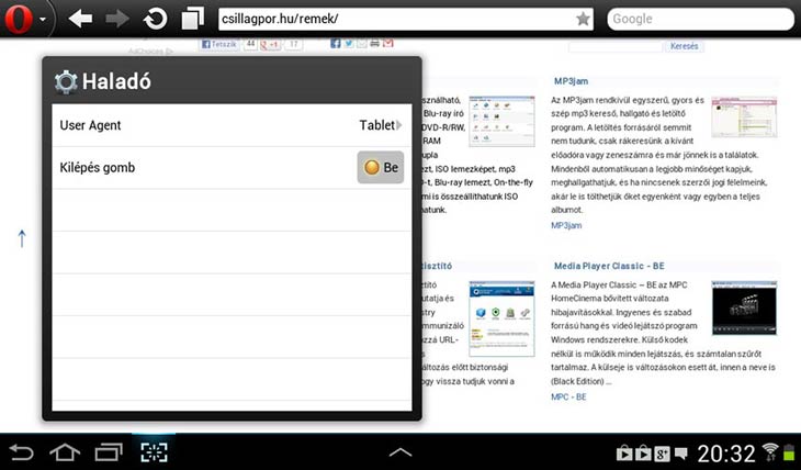 Opera Mobile User Agent