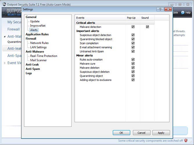Outpost Security Suite Free Anti-Leak