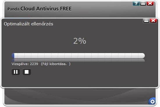 Panda Cloud Antivirus ellenőrzés
