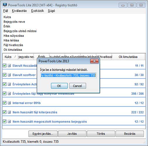 PowerTools backup