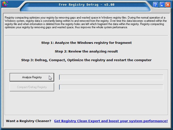 Registry Defrag telepítés kész