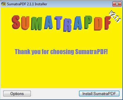 Sumatra PDF telepítése
