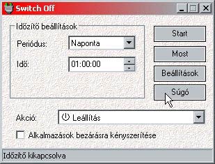 Switch Off időzítő