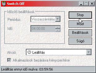 Switch Off visszaszámlálás