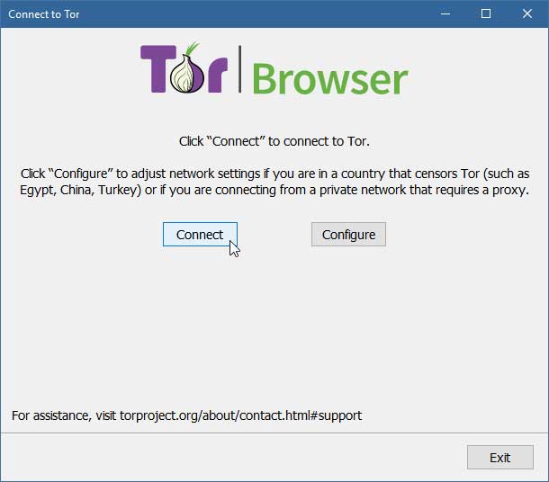 csatlakozás a Tor hálózathoz