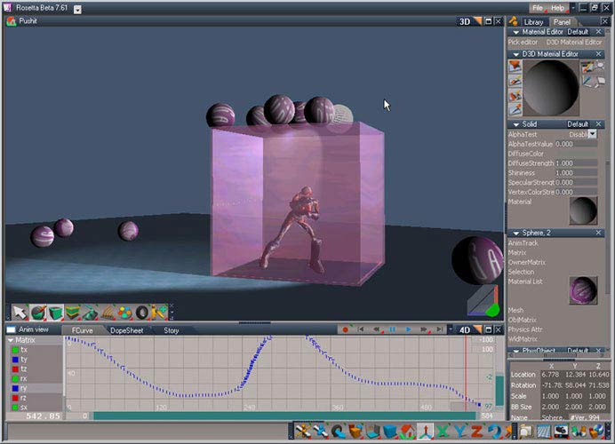 trueSpace fizika és anyag