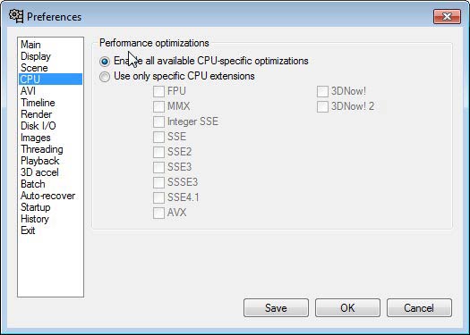 VirtualDub CPU