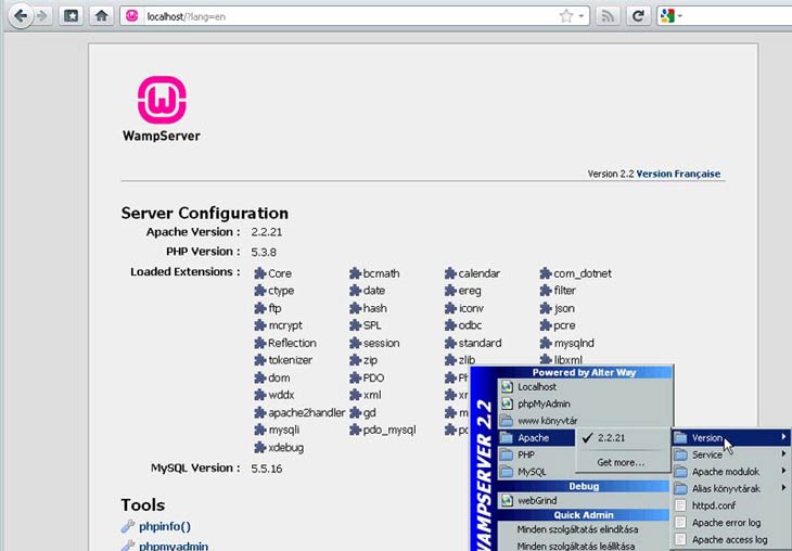 WampServer localhost
