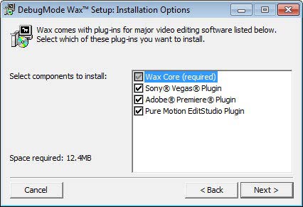 Wax telepíthető pluginek