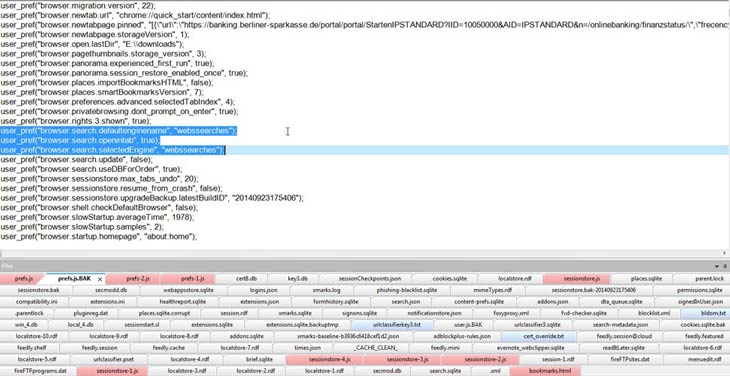 Firefox config fájlok
