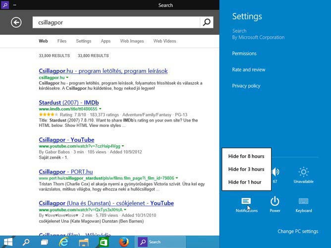 Windows 10 értesítések