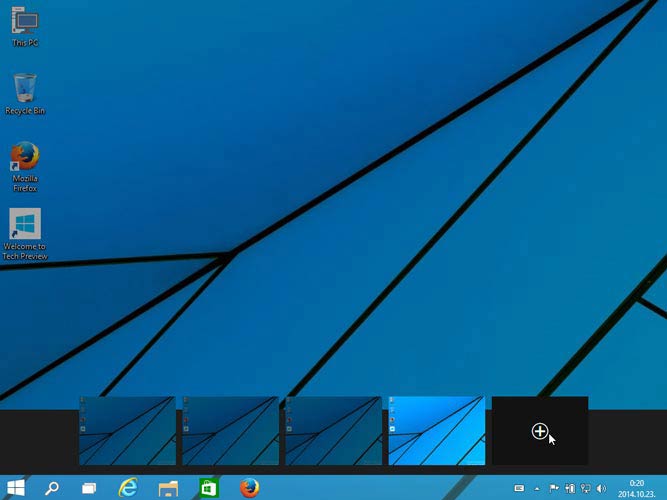 Windows 10 virtuális asztal