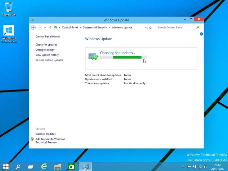 Windows 10 frissítések ellenőrzése