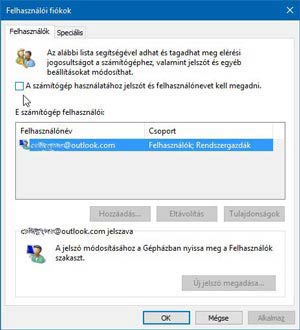 Hogy tilthatom le a Windows 10 bejelentkező jelszó kérést?