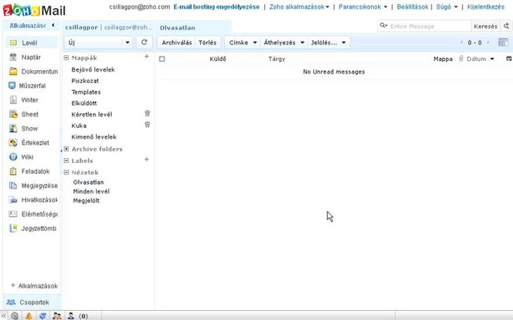 Zoho levelező